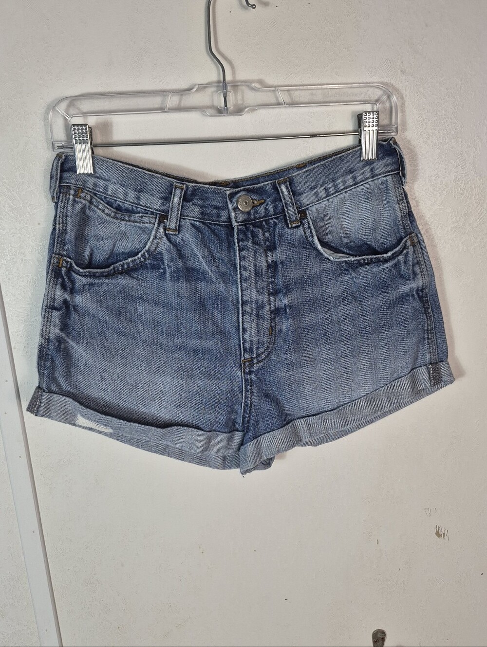 Topshop Moto Rosa Jean Shorts Blue Size 6